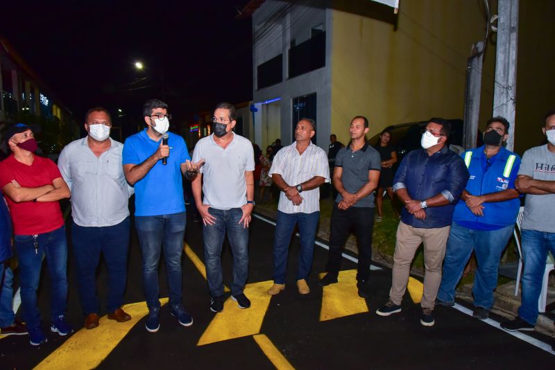 Entrega asfáltica e iluminação pública em led no conjunto Privilege . Maguari Centro