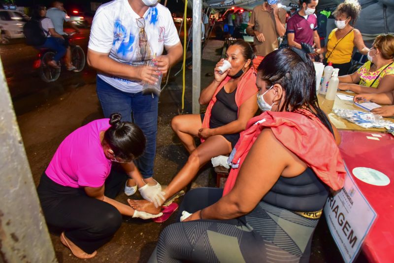 Romeiros na BR, posto de apoio Igreja Nossa Senhora Do Carmo