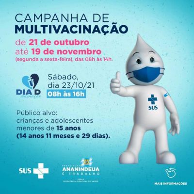 notícia: Ananindeua inicia Campanha de Multivacinação com foco em crianças e adolescentes