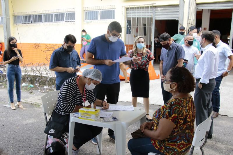 Inicio do novo posto de Testagem Covid no Abacatão