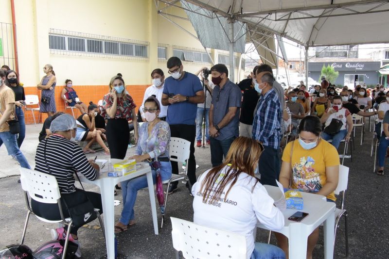 Inicio do novo posto de Testagem Covid no Abacatão