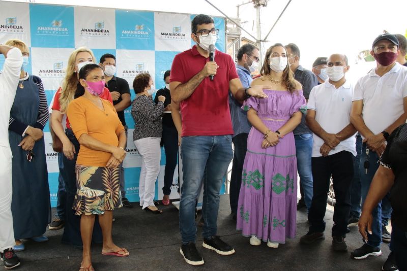 Lançamento da Pedra Fundamental e Ato de Assinatura de O.S para Construção da Creche Unidade de Educação Infantil Beira Rio