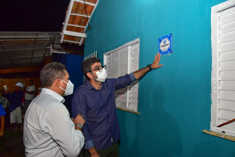 Entrega do programa de melhorias habitacional, Morar Bem. Residencial Ananin em Águas Brancas