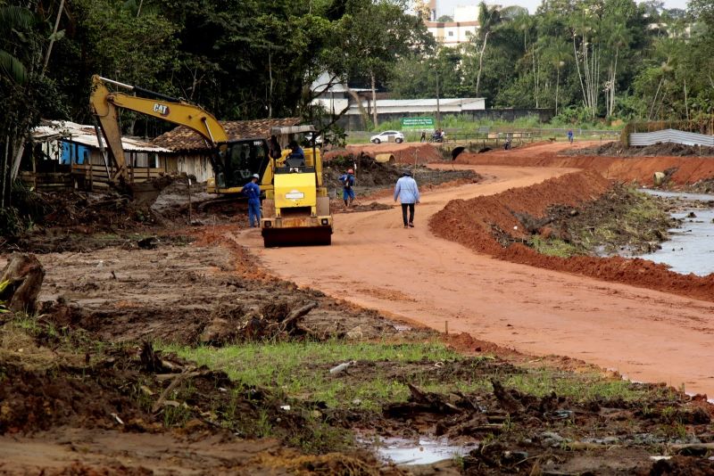 Visita técnica nas obras do trecho do Canal Maguariaçu – Passagem Itabira com a rua Cavalcante