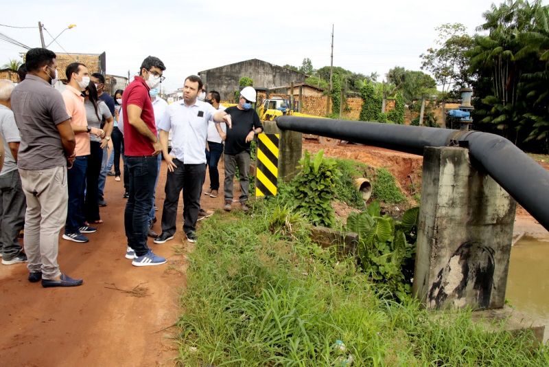 Visita técnica nas obras do trecho do Canal Maguariaçu – Passagem Itabira com a rua Cavalcante