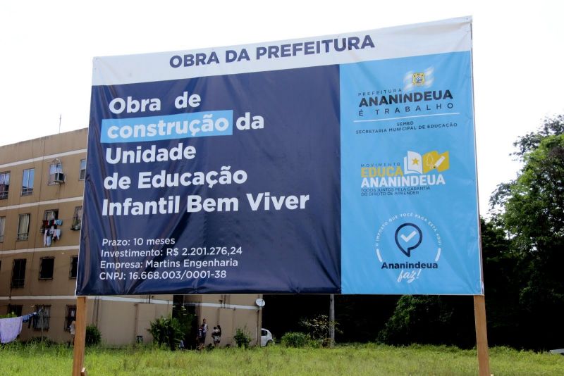 Ato de Assinatura de O.S para Construção da Unidade de Educação Infantil Bem Viver – Residencial Viver Bem