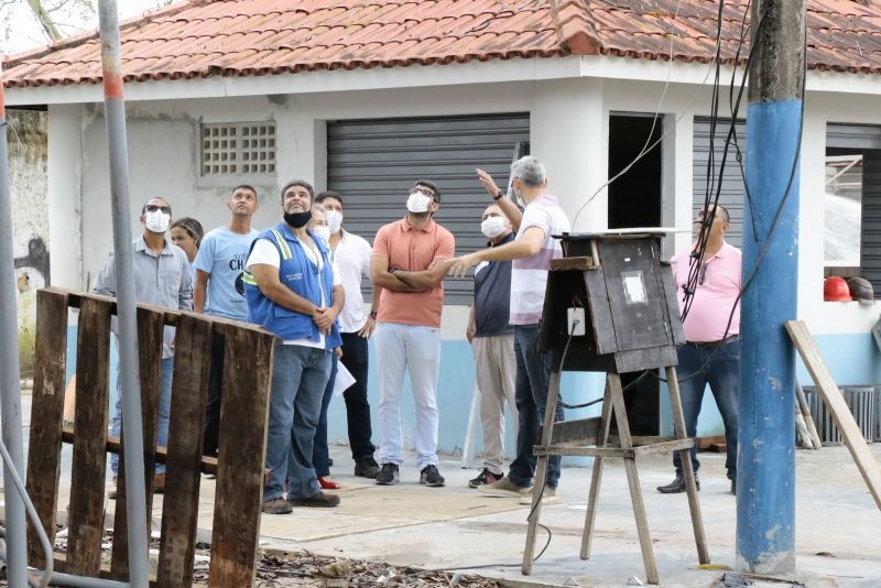 Visita técnica as obras da Praça da Águas Lindas