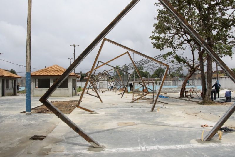 Visita técnica as obras da Praça da Águas Lindas