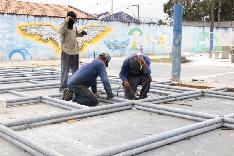 Visita técnica as obras da Praça da Águas Lindas