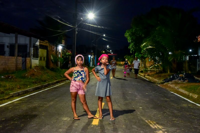 Inauguração asfáltica das ruas do Conjunto Parque Vitória Local: Estrada do Icuí, ruas do entorno da UPA