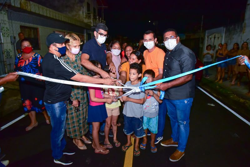 Inauguração de pavimentação asfáltica da 9ª rua do Guajará II