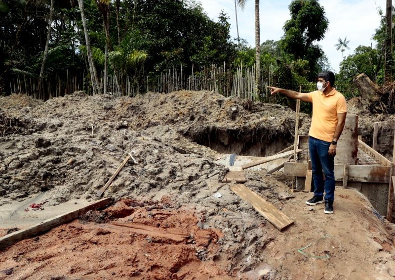 Visita Técnica as Obras de Infraestrutura Viária no Curuçambá - Drenagem e Esgoto na rua Guedes