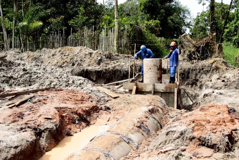 Visita Técnica as Obras de Infraestrutura Viária no Curuçambá - Drenagem e Esgoto na rua Guedes