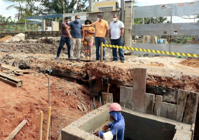 Visita Técnica as Obras de Infraestrutura Viária no Curuçambá - Drenagem e Esgoto na rua Guedes