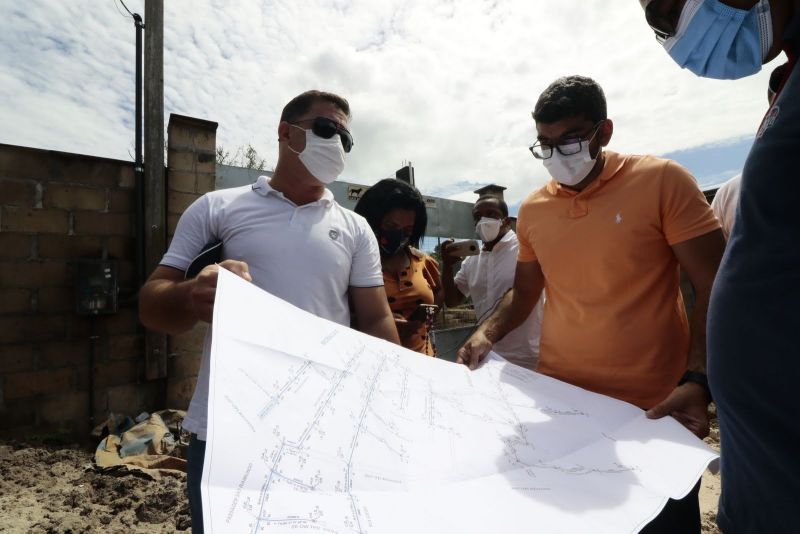 Visita Técnica as Obras de Infraestrutura Viária no Curuçambá - Drenagem e Esgoto na rua Guedes