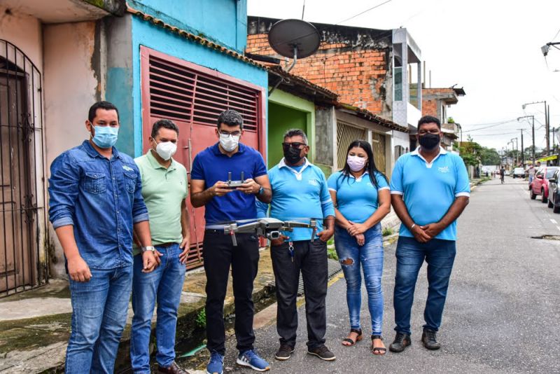 Voo Inaugural de Drone  para estudo Regularização Fundiária na Area do Falcolandia