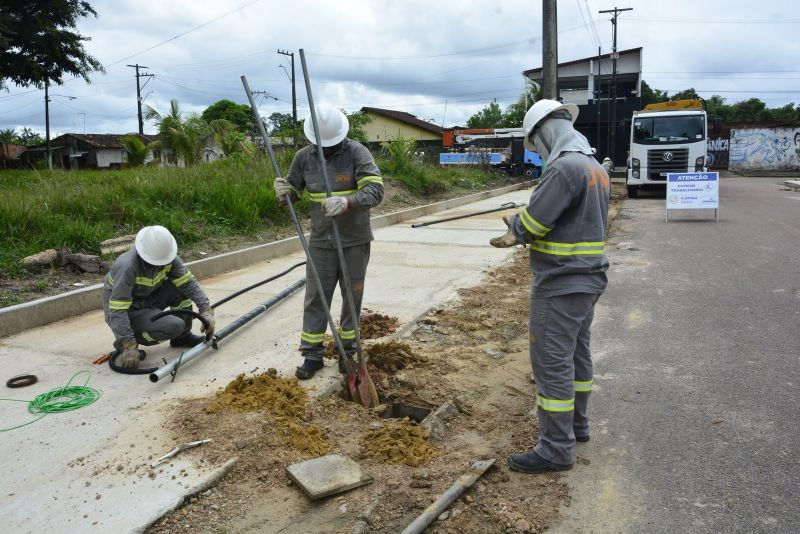 Obras no Bosque Marajoara no Conjunto Júlia Seffer