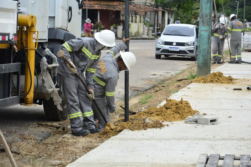 Obras no Bosque Marajoara no Conjunto Júlia Seffer