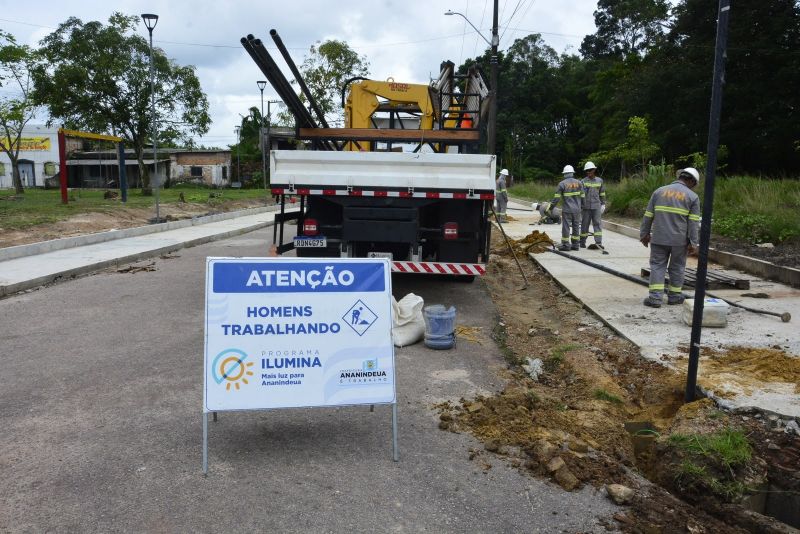 Obras no Bosque Marajoara no Conjunto Júlia Seffer