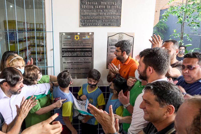 Entrega da revitalização da EMEF Cândida Santos Souza. Avenida Zacarias de Assunção-Distrito Industrial