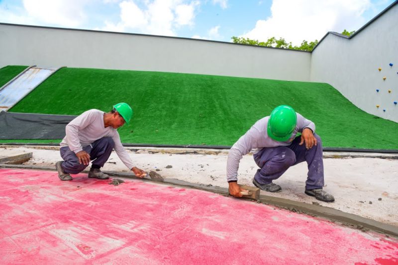 Visita técnica na Praça da Águas Lindas