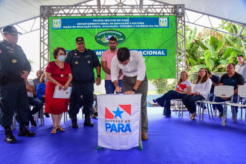 Entrega da Emef Pe. Pietro revitalizada e Assinatura de acordo de cooperação técnica entre PMPA e Prefeitura de ananindeua  para Implantação da 1ª Escola Cívico-Militar de Ananindeua