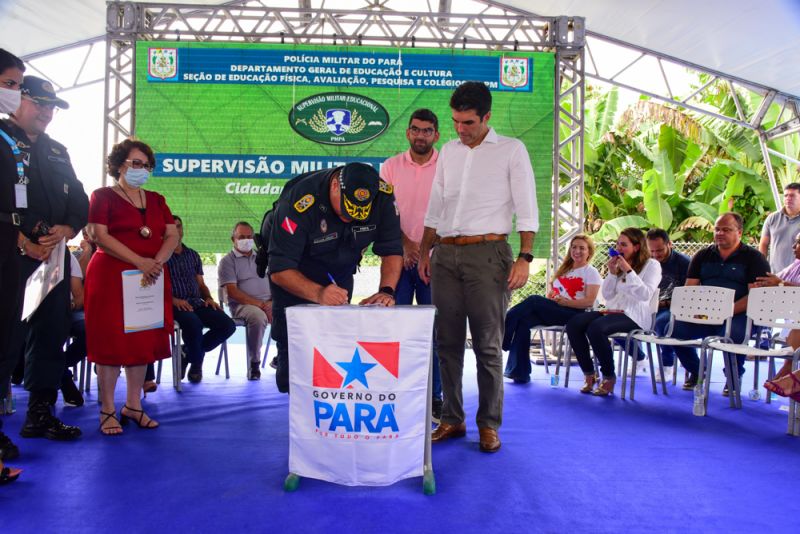 Entrega da Emef Pe. Pietro revitalizada e Assinatura de acordo de cooperação técnica entre PMPA e Prefeitura de ananindeua  para Implantação da 1ª Escola Cívico-Militar de Ananindeua