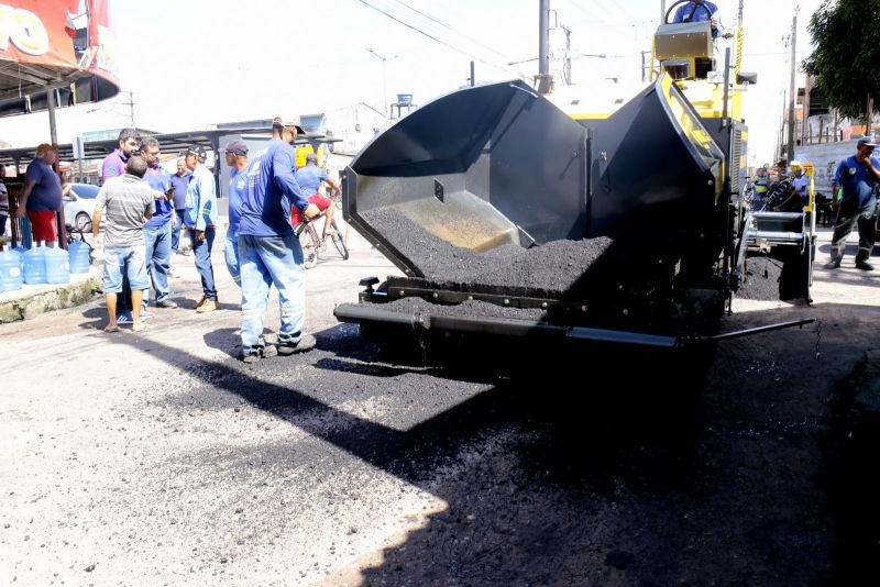 Início dos Serviços de Pavimentação Asfáltica da rua Rio Negro no bairro Paar