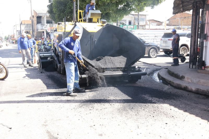 Início dos Serviços de Pavimentação Asfáltica da rua Rio Negro no bairro Paar