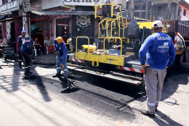 Início dos Serviços de Pavimentação Asfáltica da rua Rio Negro no bairro Paar