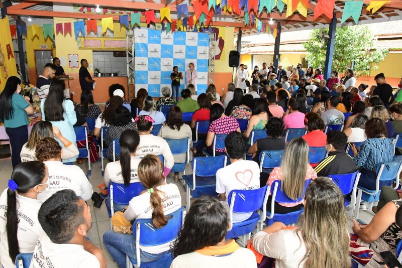 Assinatura de O.S para Revitalização da Unidade de Educação Senador Alvaro Adolfo no bairro Guanabara