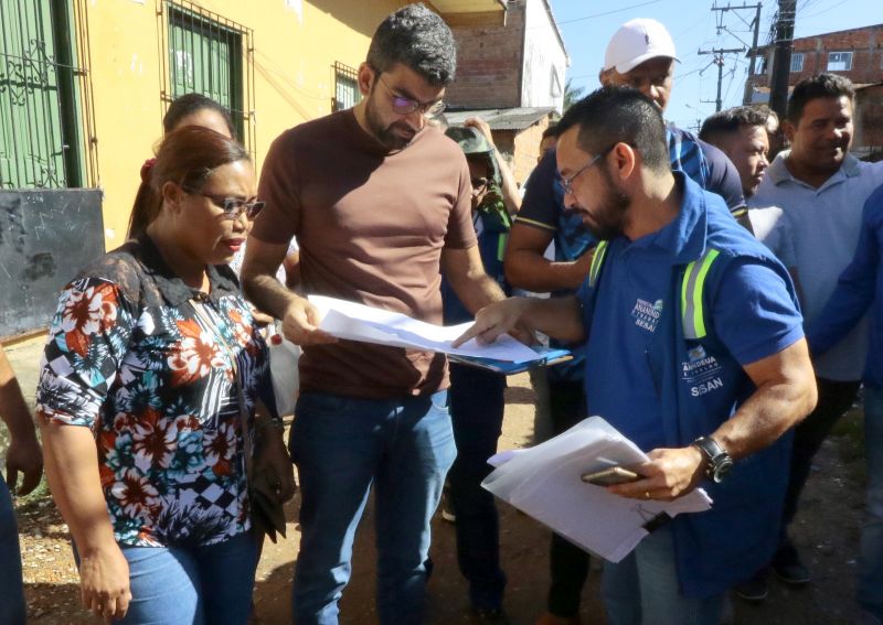 Visita Técnica com a Equipe da SESAN na Comunidade Açaizal e Residencial Augusto Reis na Alameda