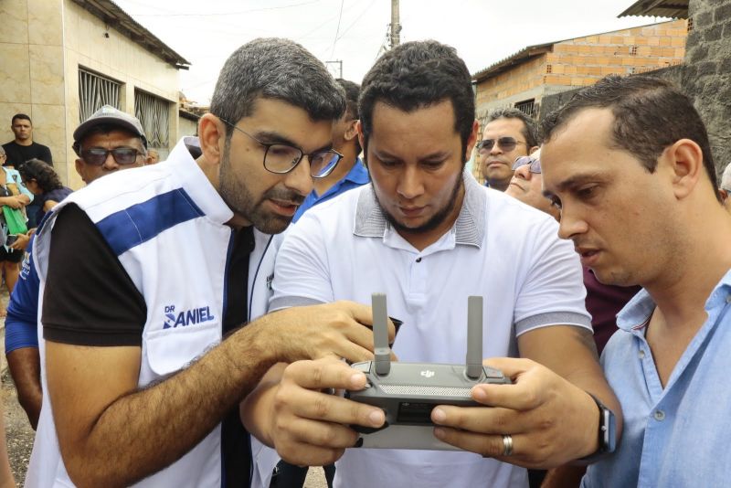 Voo Regularização Fundiária Comunidade Muralha na Estrada do Cajuí no bairro Centro