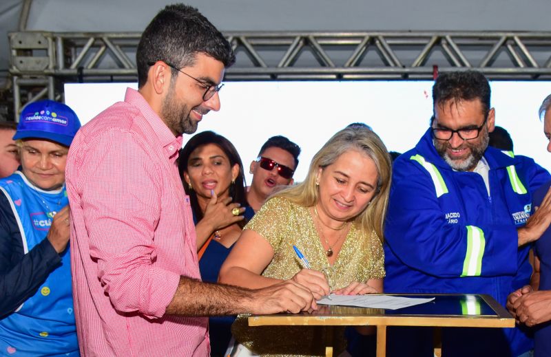 Assinatura de O.S para a Construção do Parque Vila Maguari com Apresentação do Projeto