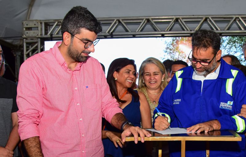 Assinatura de O.S para a Construção do Parque Vila Maguari com Apresentação do Projeto