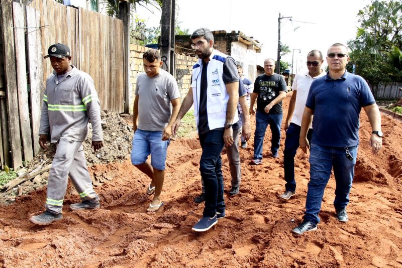 Visita as Obras da rua Chico Mendes no Aurá