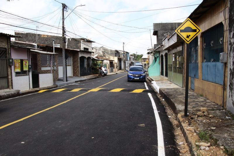 Ato de entrega e inauguração da rua pavimentada e iluminação em Led, rua Santa Inês no Una