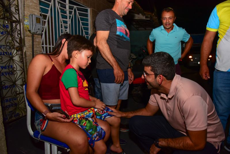 Ato de entrega e inauguração da rua pavimentada e iluminação em Led, rua Santa Inês no Una