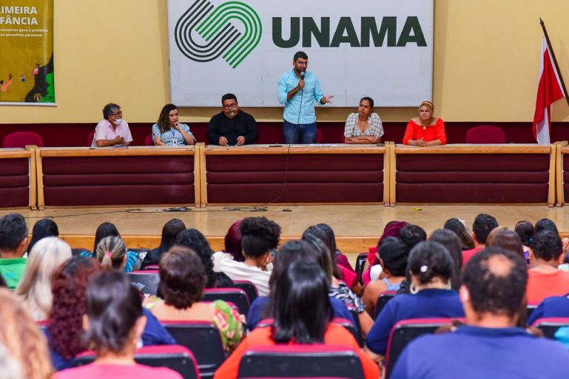 Abertura da Primeira Infância Diálogos construtivos para primeira infância na Amazônia Paraense no Auditório da Unama BR