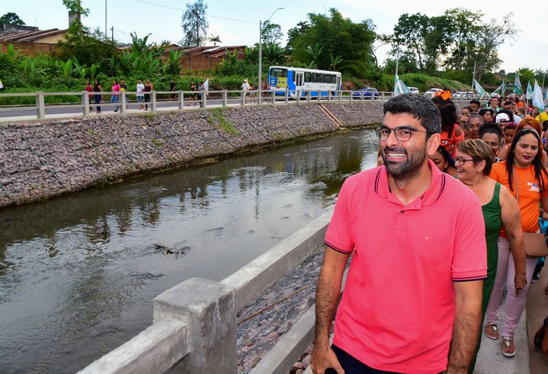 Entrega da Última etapa do canal Maguariaçu, entre rua Itabira e avenida Cláudio Sanders