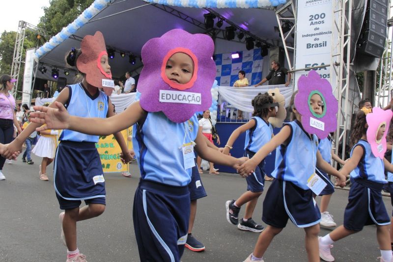 Caminhada Escolar em Alusão à Independência do Brasil lado Norte na Arterial 18