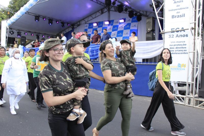 Caminhada Escolar em Alusão à Independência do Brasil lado Norte na Arterial 18