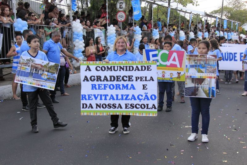 Caminhada Escolar em Alusão à Independência do Brasil lado Norte na Arterial 18