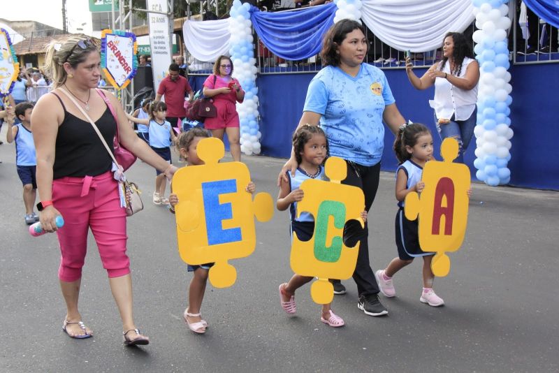 Caminhada Escolar em Alusão à Independência do Brasil lado Norte na Arterial 18