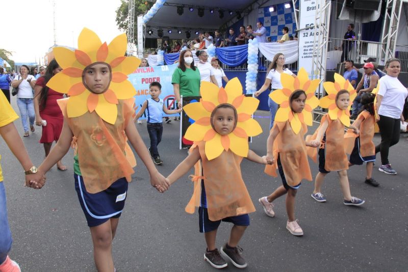 Caminhada Escolar em Alusão à Independência do Brasil lado Norte na Arterial 18