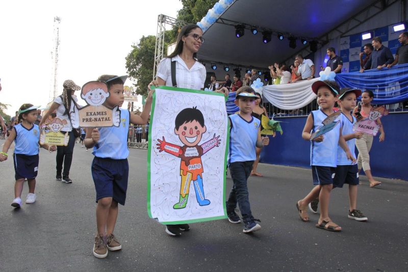 Caminhada Escolar em Alusão à Independência do Brasil lado Norte na Arterial 18