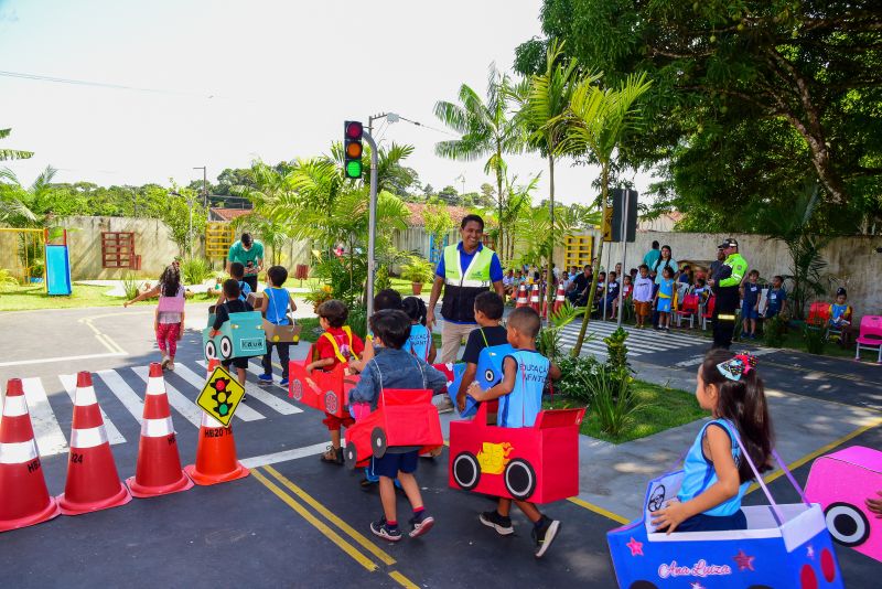 Ação Quintal Pedagógico na semana do Trânsito
