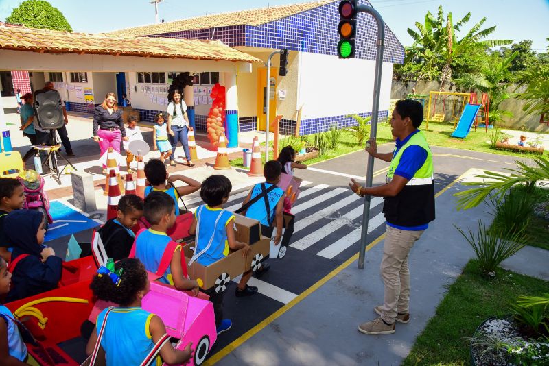 Ação Quintal Pedagógico na semana do Trânsito
