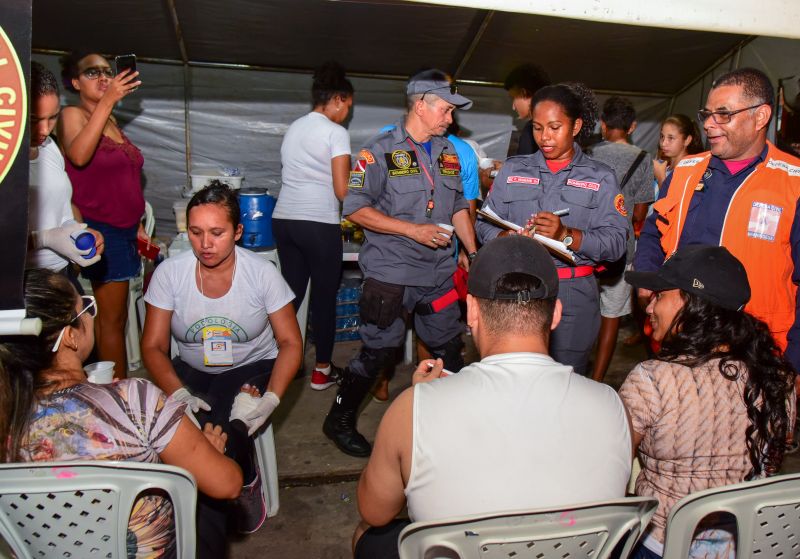 Ponto de apoio para Romeiros no Colégio Salesiano Nossa Senhora Do Carmo e Defesa Civil no Mercado Central de Ananindeua