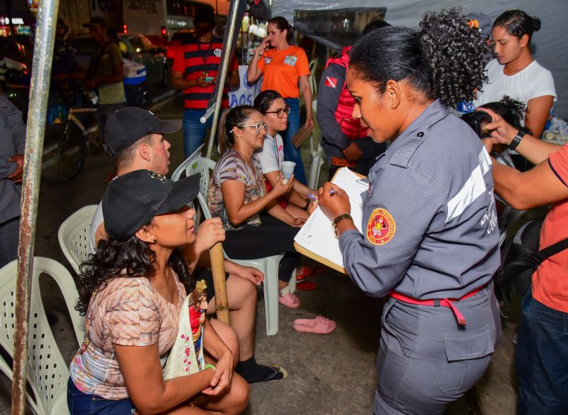 Ponto de apoio para Romeiros no Colégio Salesiano Nossa Senhora Do Carmo e Defesa Civil no Mercado Central de Ananindeua